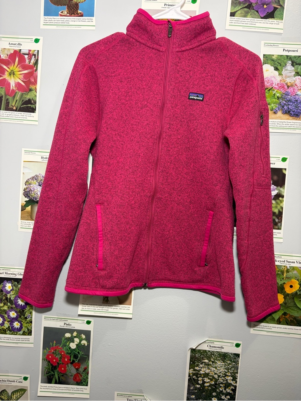 Patagonia Kids Hot Pink Full-Zip Fleece Jacket